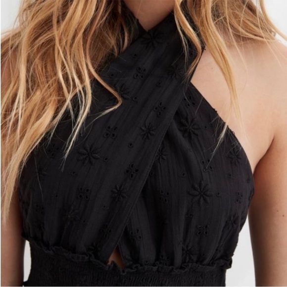 Aerie Spring Fling Black Dress - Picture 4 of 13